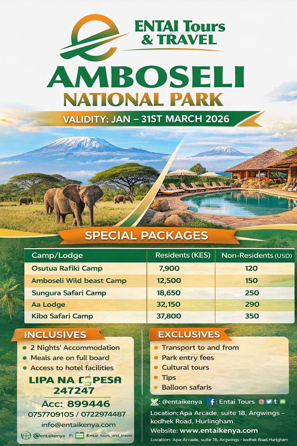 Amboseli National Park Safari