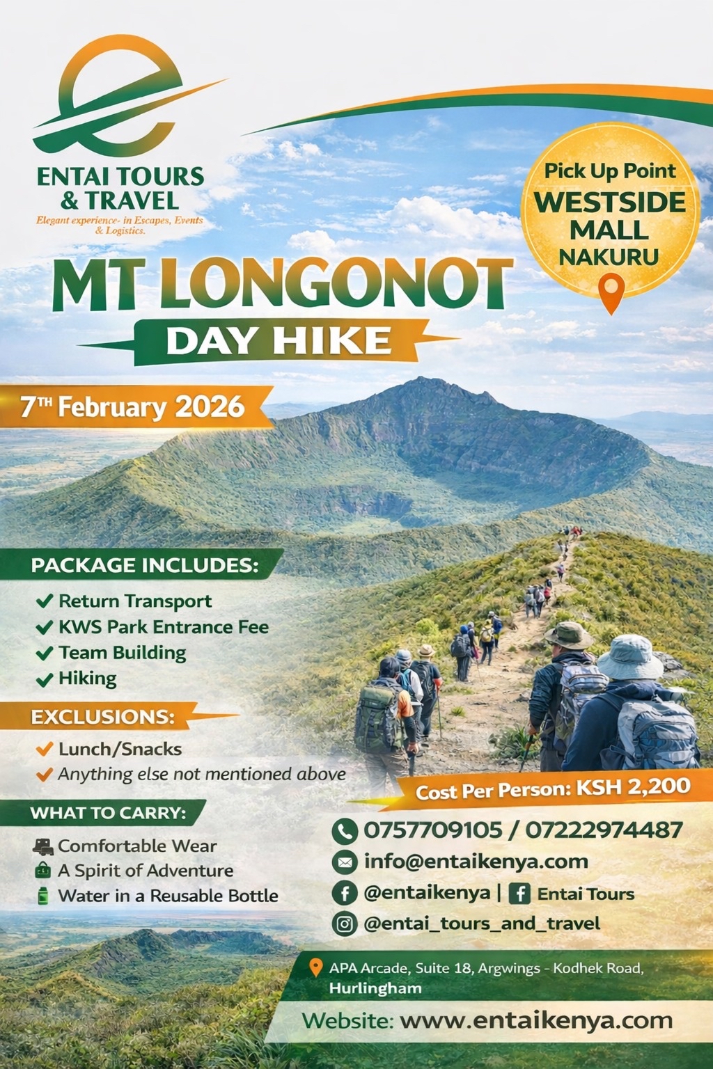 Mt Longonoт Day Hike